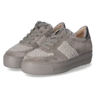 Paul Green Low Sneaker - Gr. 37 - Grau - Rauleder