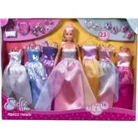 SIMBA Anziehpuppe Steffi Love, Princess Fashion, mit 7 verschiedenen Kleidern