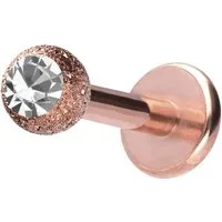 PIERCINGLINE Piercing-Set Chirurgenstahl Labret DIAMANTOPTIK + KRISTALL (Labrets, 1-tlg)