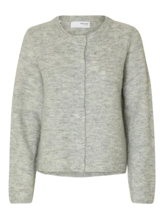 SELECTED WOMEN - SLWLULU NEW LS KNIT CARDIGAN NOOS Light Grey Melange - Gr. - XL