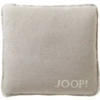 JOOP! Dekokissen JOOP! Kissen mit Füllung Uni-Doubleface Feder-Ecru 50 x 50 cm