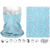 Tini - Shirts Multifunktionstuch Multifunktionstuch Paisley Muster türkis, Halstuch, Stirnband, Looptuch - türkis / grau