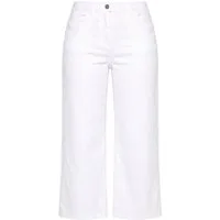 Ulla Popken Regular-fit-Jeans Jeans-Culotte wadenlang weites Bein Marlenehose