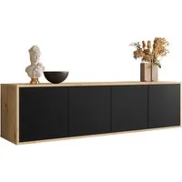 Lookway TV-Schrank SANAYI LOFT – Hängendes Modell in Artisan Eiche BreiteL 156 cm