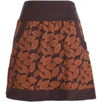 Vishes Minirock Kurzer Rock Damen Elfen Mini-Rock Blätter-Röcke florales Muster Hippie Style