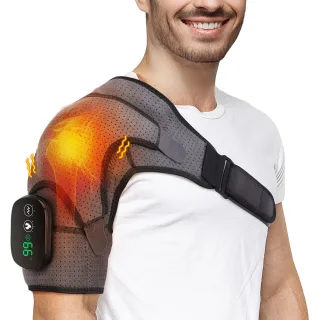 Rechargeable Electric Heating Shoulder Pad Hot Compress Shoulder Warming Sleep Vibration Massage Heating Shoulder Pad