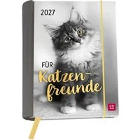 groh Verlag Taschenkalender Buchkalender 2027: Für Katzenfreunde