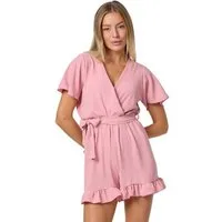 Rayshyne Playsuit PM-28 (Wickeloptik Jumpsuit Kurzoverall in Einheitsgröße)