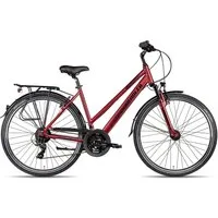 Adler Trekkingrad Verona Trapez, 21 Gang Shimano Tourney 21 Schaltwerk, Kettenschaltung, Straßenausstattung rot/orange