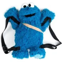 United Labels® Rucksack Sesamstraße Krümelmonster 3D Plüsch Rucksack 38 cm