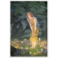 Posterlounge Wandbild Mittsommernacht, Edward Robert Hughes, erhältlich als Poster, Leinwandbild, Wandsticker oder Acrylglasbild