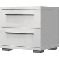 OTTO home Nachtkommode Piano, Nachttisch aus FSC-zertifiziertem Holzwerkstoff, Made in Europe (45/40/43 oder 61cm (B/T/H), ideal passend zum Boxspringbett), UV lackiert, hochglänzend, Soft-Close Funktion, 2 oder 3 Schubladen