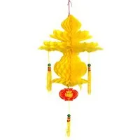 Yudu Dekohänger Dekolampion Lampion mit Kordel Glückszeichen