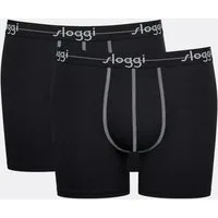 sloggi Boxershorts men Start (2er Pack) ohne Eingriff, extra weiches Taillenband, Single-Jersey Qualität