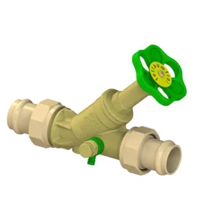 Schlösser Freistromventil 0015872800001 DN 25, 28mm, AG, mit Entleerung, nichtsteigende Spindel