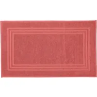 Kleine Wolke Badematte Lodge, Badvorleger, Höhe 80 mm, beidseitig nutzbar, Baumwolle, rechteckig, Badteppich, Frottier-Qualität, Uni Farben, mit Bordüre