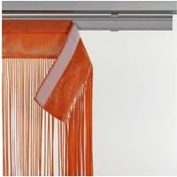 Liedeco Schiebegardine String (1 St), Klettband, transparent, HxB: 245x60