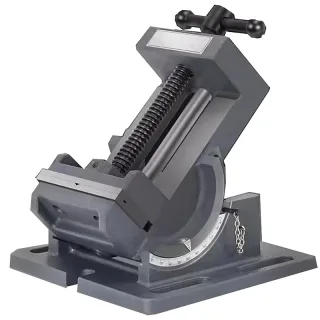 3"/4" Adjustable Angle Tilting Vise 0-90° Vertical Tilt 360° Swivel Precision Clamp for Benchtops Drill Presses Milling