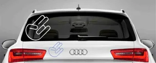 Autoaufkleber shockerhand Aufkleber shocker hand