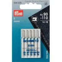 Prym Stricknadeln Nähmaschinennadeln Stärke 90-110 silberfarbig 5 St