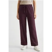 STREET ONE Stoffhose Style Amalia Sommerhose mit elastischem Bund und Tunnelzug
