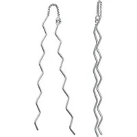 SilberDream Paar Ohrhänger SilberDream Ohrringe Damen-Schmuck 925er (Ohrhänger), Damen Ohrhänger ZickZack aus 925 Sterling Silber, Farbe: silber
