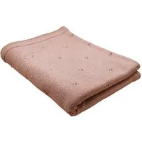 Babydecke Merinowolle Strick 75×100 cm, Blätterschming, Decke für Kinderwagen, Schlafdecke, Geschenk zur Geburt & Taufe