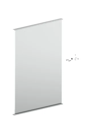 Keuco S-Tür Match 128x4 Ersatzteil SPS 90101 90101170044 li. 499x700mm silb.-elox., 90101170044 90101170044
