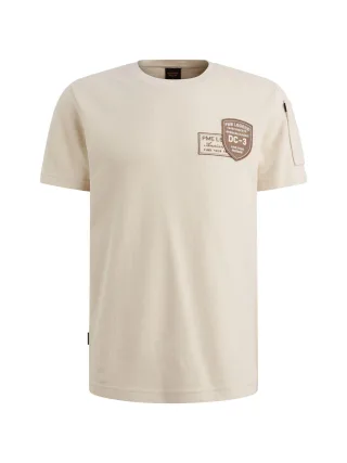 PME Legend - structured pique badge bone white - Gr. - L