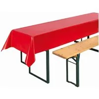 Beautex Tischdecke, Partytischdecke, für Biertischgarnituren, 100x250cm, viele Farben (1-tlg), wasserabweisend, abwaschbar, lebensmittelecht, strapazierfähig