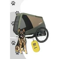 Croozer Fahrradhundeanhänger CROOZER Dog Mikke Hundefahrradanhänger bis 45 kg, Fahrradanhänger für Hunde bis 45 kg