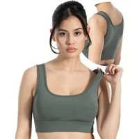 Smilodox Sport-BH SoftFeel Debby, High Support Bra, atmungsaktiv & schnelltrocknend Breites Unterbrustband, elastisch feuchtigkeitsableitend, Yoga Pilates