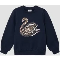 s.Oliver Sweatshirt Sweatshirt Kuscheliges Sweatshirt mit Pailletten-Artwork