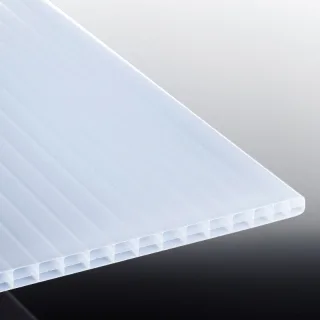 Polycarbonat Stegplatten | Polyclear | 16 mm | Breite 1200 mm | opal-weiß