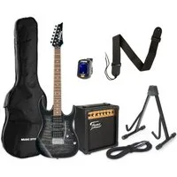 Ibanez E-Gitarre, E-Gitarren, E-Gitarren-Sets, Gio GRX70QA-TKS + MA15 - E-Gitarren Anfänger Set