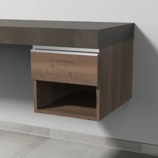 Sanipa Anbau-/Solitärschrank 2morrow (L2350) 340x350x520 Eiche-Tabak, L235050 L235050