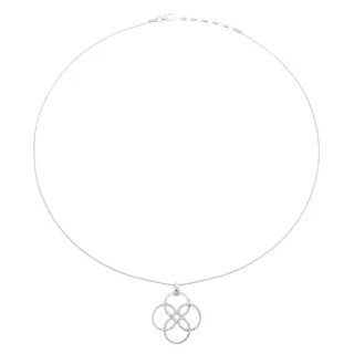 Orphelia Damen-Kette aus 925er Sterlingsilber mit Anhänger – Silber ZH-6085