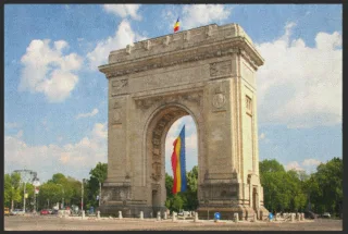 Fussmatte Arc de Triomphe 4316 | Größe: 60 cm x 45 cm