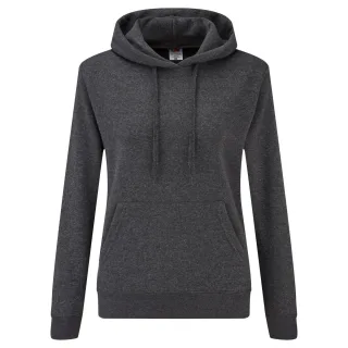 Fruit of the Loom - "Classic" Kapuzenpullover für Damen (Dunkelgrau)