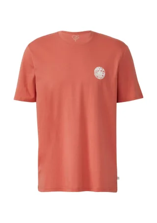 Q/S designed by - T-Shirt mit Frontprint orange - Gr. - M