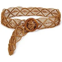 nsihing Flechtgürtel Damen Boho Geflochtener Taillengürtel, Rope Braid Hüftgürtel für Kleider & Freizeit, Vintage Gürtel für Damen