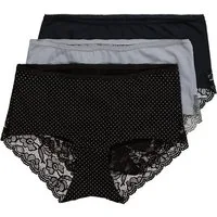 Ulla Popken Hipster Hipster 3er-Pack Spitzen-Einsatz