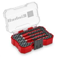 Einhell Bohrer- und Bit-Set Original Einhell XS-CASE 4-tlg. Diamant-Fliesenbohrer-Set (Trockenschn, (4x Fliesenbohrer (5 / 6 / 8 / 10 mm), 1x Aufbewahrungsbox (10,8 x 7,5 x 3,5 cm), 4-tlg), XS-CASE 4-tlg. Diamant-Fliesenbohrer-Set (Trockenschnitt, 7-