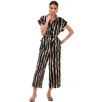 LIPSY Jumpsuit Lipsy Kurzärmeliger Jumpsuit mit Streifen, Regular (1-tlg)