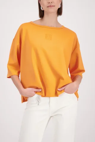 monari - Sweatshirt mit Präge-Emblem - Gr. - 36