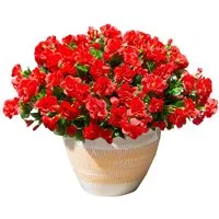 Kunstblumenstrauß 4er Set künstliche Azaleen-Blumensträuße, künstliche Kamelienblumen, Agger, geeignet für Terrasse, Garten und Wohnungsdekoration