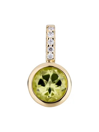 Orolino Anhänger Gold 585 mit 5x Brillant zus. 0,02ct. und Peridot
