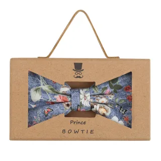 prince bowtie - Fliege Griffbox Blume m-blau - Gr. - OS