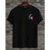 RMK T-Shirt Herren T-Shirt Basic Rundhals Schimpanse Affe DJ aus Baumwolle