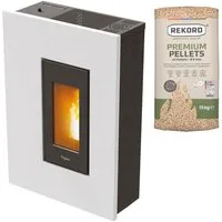 Pegaso Pelletofen Pegaso » Madison 5«, 2,5-5,2 kW raumluftunabhängig, 5,2 kW, Flurmodell, Abgang oben, hinten oder seitlich, WIFI optional